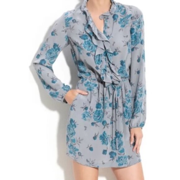 NWT REBECCA TAYLOR ~ ROSE GARDEN TUNIC DRESS ~ 2 ~ SILK ~ POCKETS ~ $375 - Picture 1 of 11